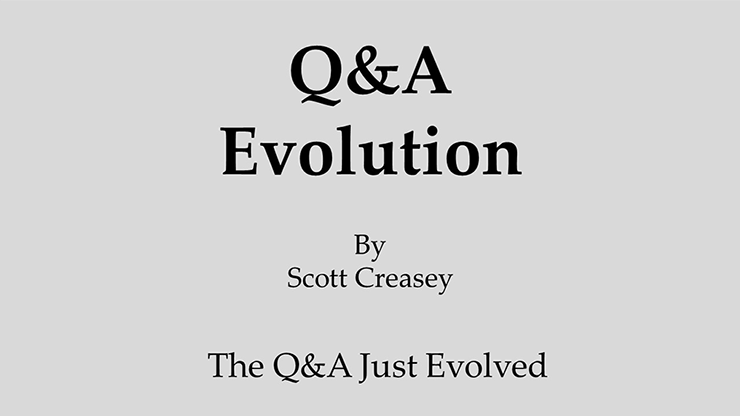 Q&amp;A Evolution by Scott Creasey video DOWNLOAD