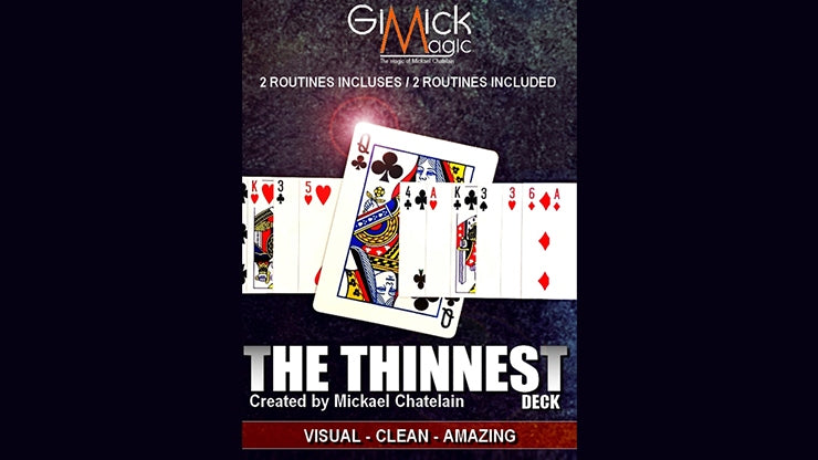 【薄すぎるデック！？】シネスト・デック（THE THINNEST DECK by Mickael Chatelain）～薄くて小さなトランプを使った風変わりなカード当て！～