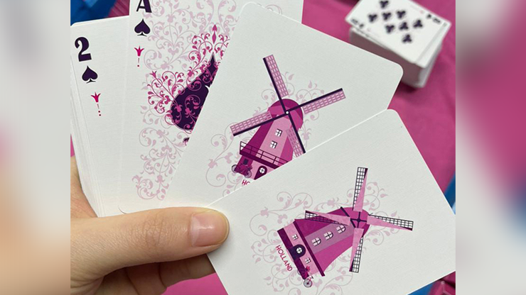 Pink Tulip Playing Cards