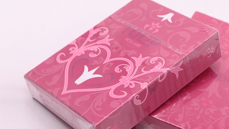 Pink Tulip Playing Cards