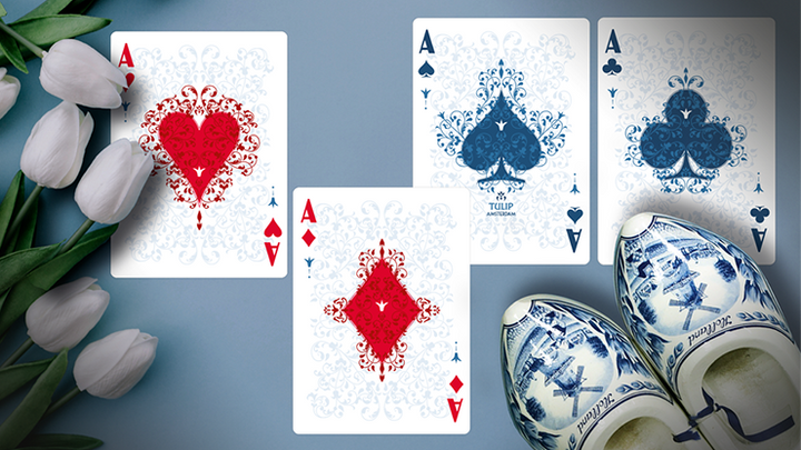White Tulip Playing Cards