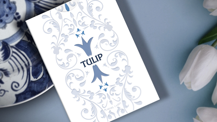 White Tulip Playing Cards