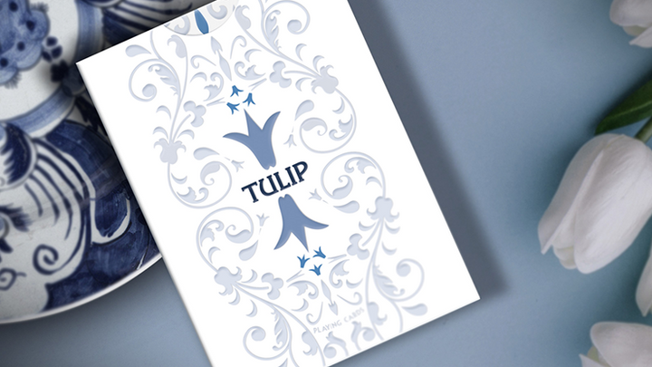 White Tulip Playing Cards