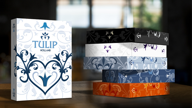 White Tulip Playing Cards