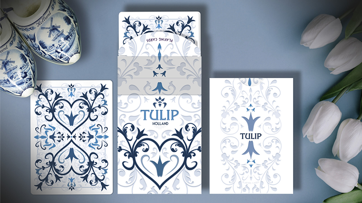 White Tulip Playing Cards