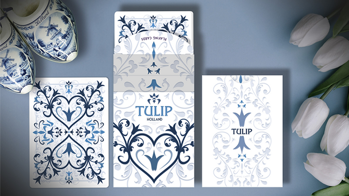 White Tulip Playing Cards