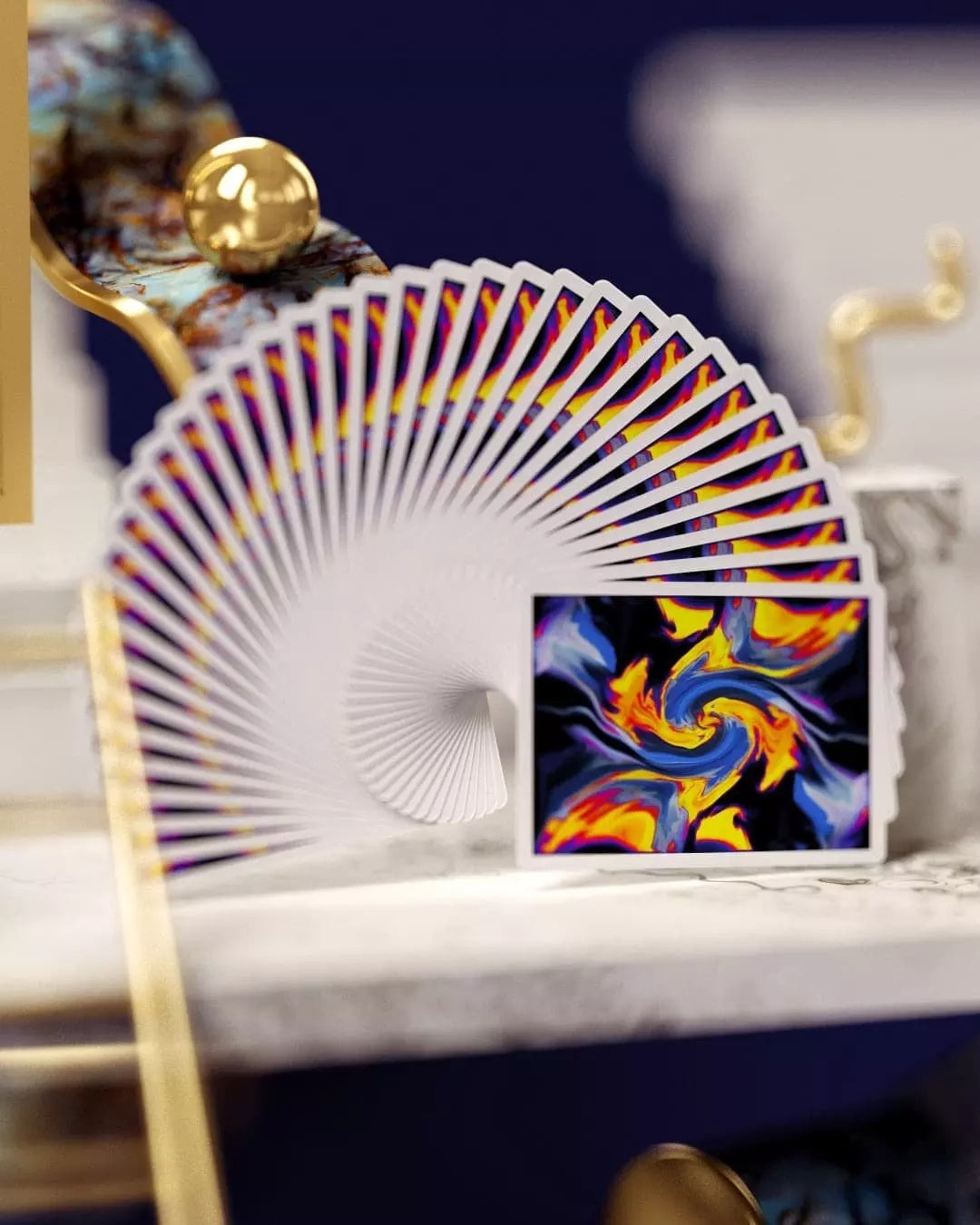 【GEMINI最終在庫！】Ultra Diablo Blue Playing Cards