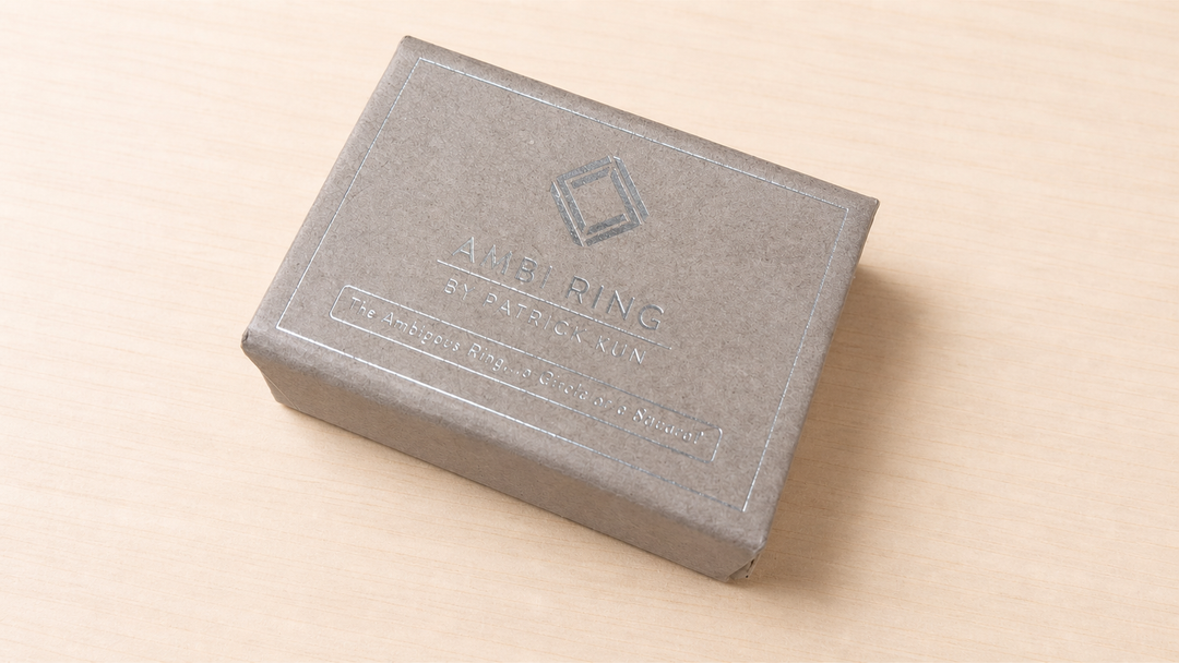 アンビ・リング（Ambi Ring Black/Silver by Patrick Kun）～錯視作品を指輪化！鏡に映すと形状が異なる！？～