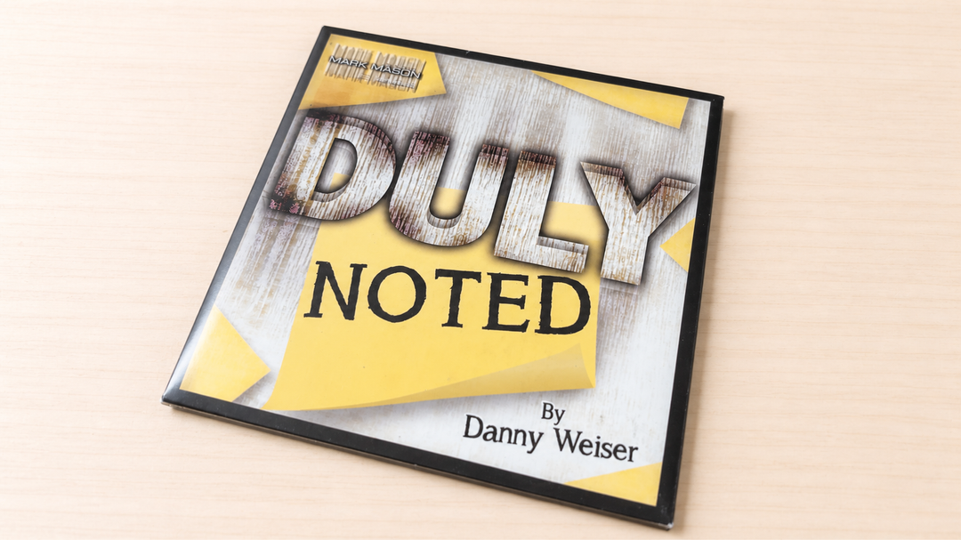 デュリーノーテッド（DULY NOTED）by Danny Weiser～ポストイットの文字が変化！～