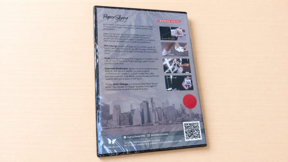 ペーパーストーム（Paperstorm Red）DVD by Rich Li～リッチ・リー、カードマジックのつわもの！～
