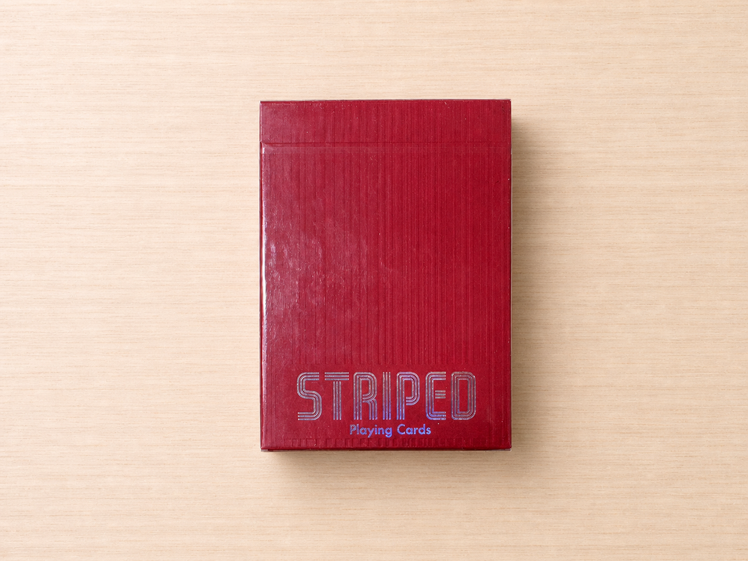 Striped Playing Cards (Red)