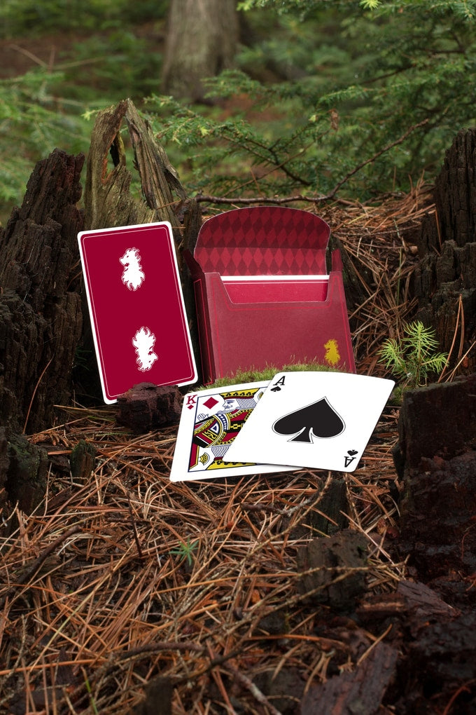 Dr. Leon Playing Cards Burgundy Edition