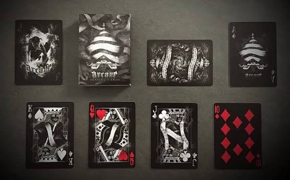 Arcane Playing Cards Black