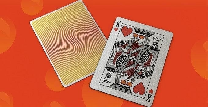 Original Blackcat Orange Milk Playing Cards