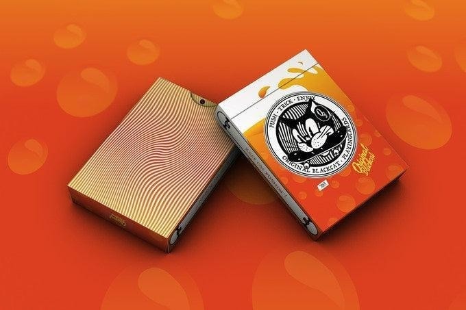 Original Blackcat Orange Milk Playing Cards