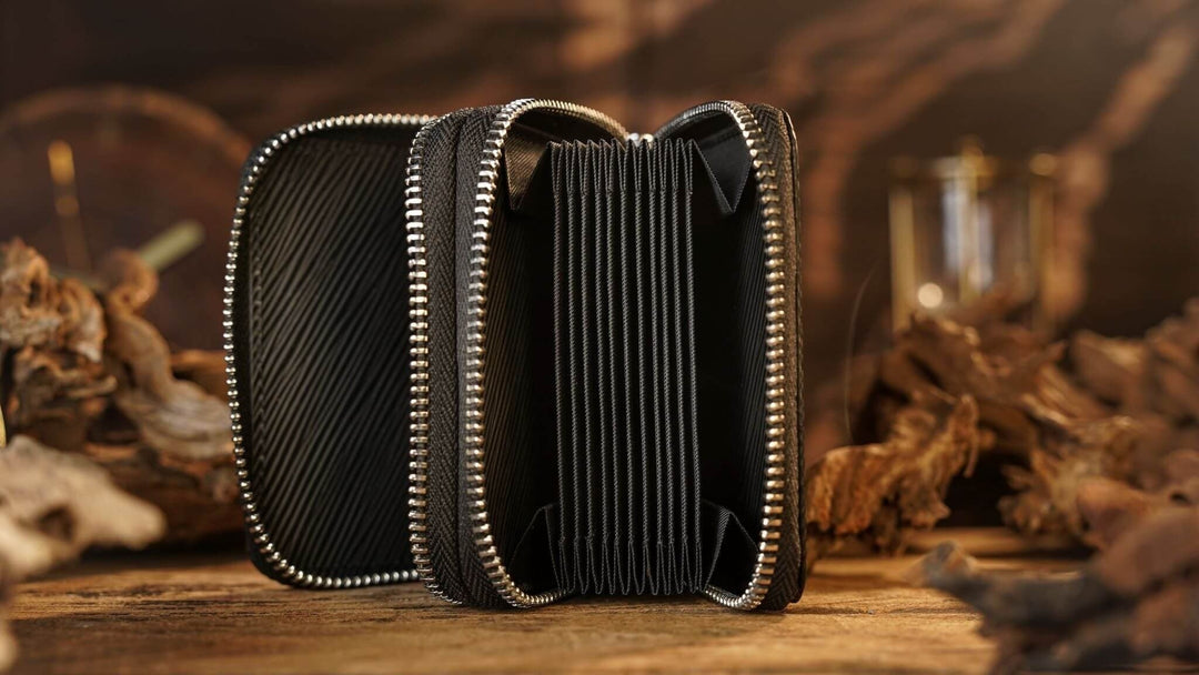 Top Leather Accordion Bag by TCC Presents