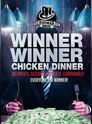 【紙幣か小銭か！】ウィナーウィナーチキンディナー（WINNER WINNER CHICKEN DINNER）by Kaymar Magic～盛り上がるパケット版コンゲーム！～